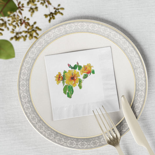Melorie's Beauty White Coined Napkin