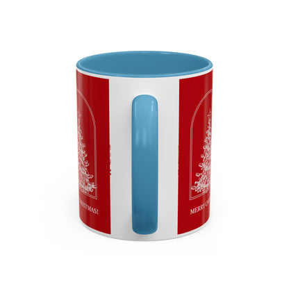 "Merry Christmas" Accent Coffee Mug (11, 15oz)