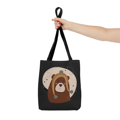 Barely There Bear Christmas Tote Bag