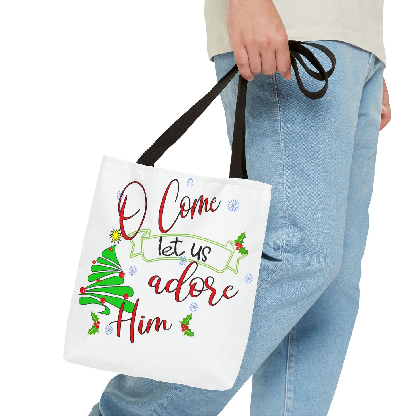 Oh Come Let Us Adore Him Tote Bag