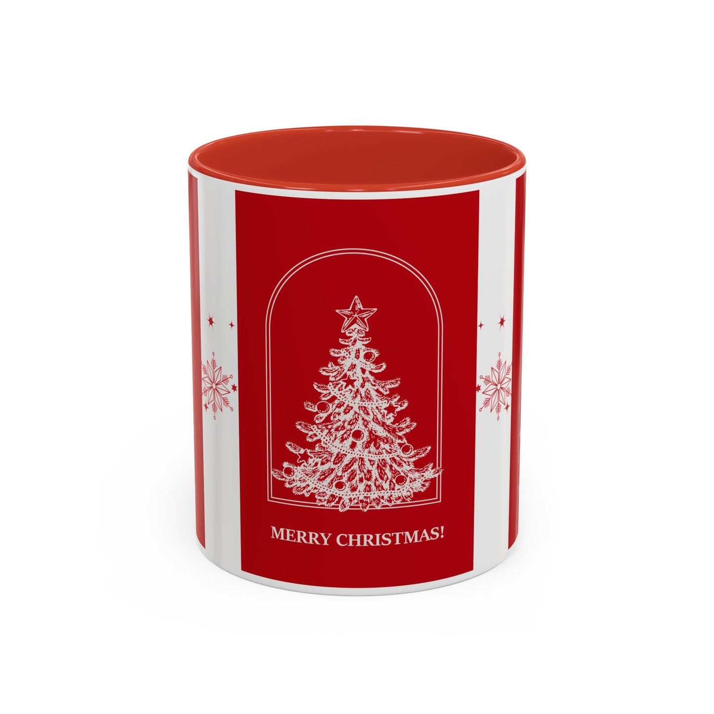 "Merry Christmas" Accent Coffee Mug (11, 15oz)