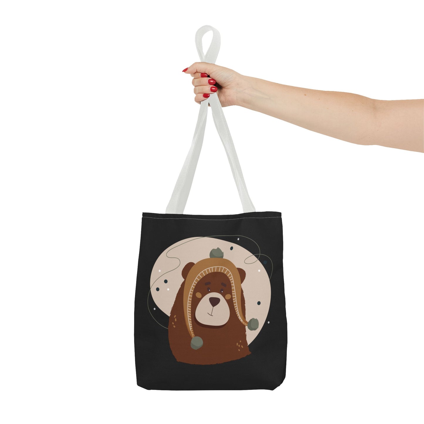 Barely There Bear Christmas Tote Bag