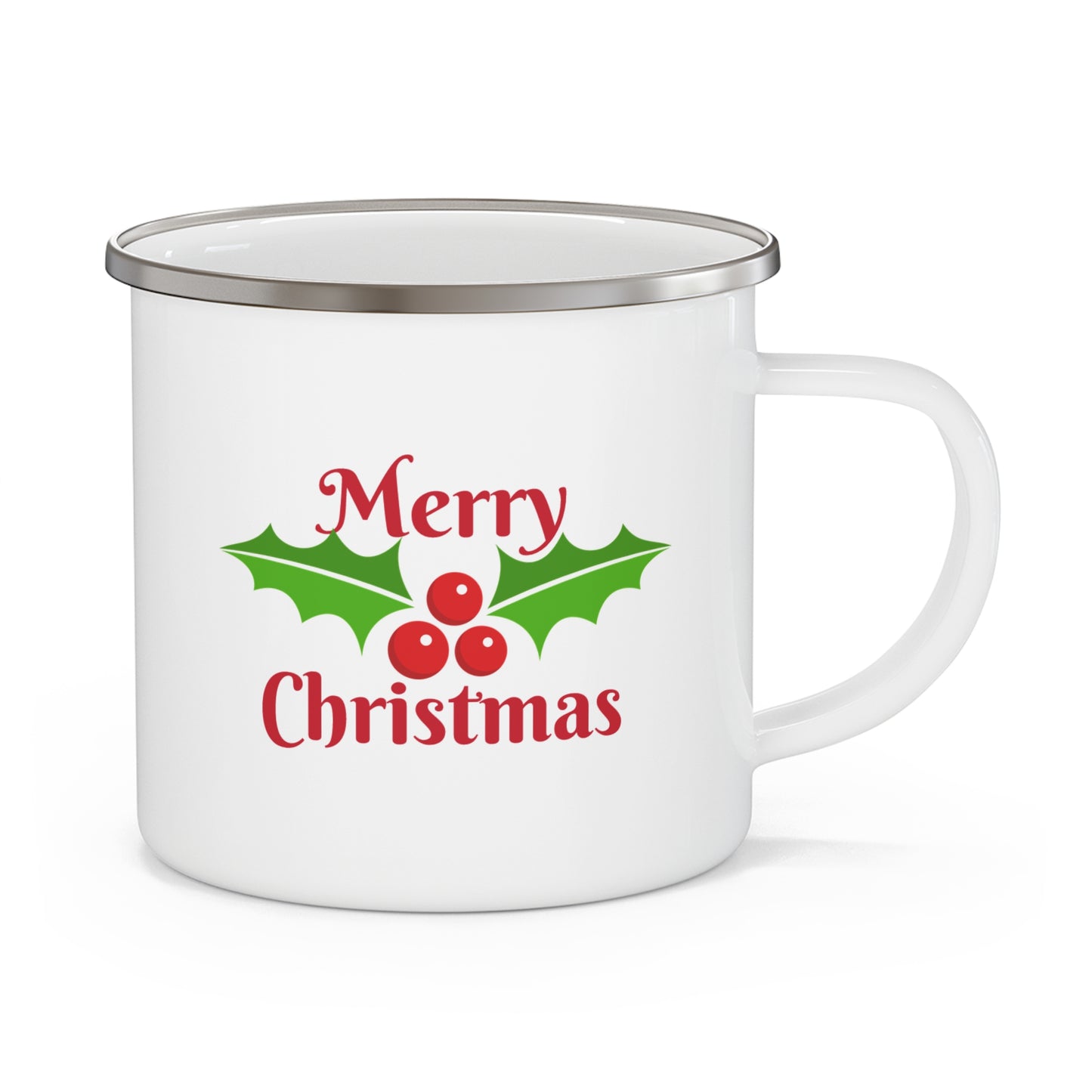 Merry Christmas Gnome Gang "Santizizzle Pa" Enamel Camping Mug