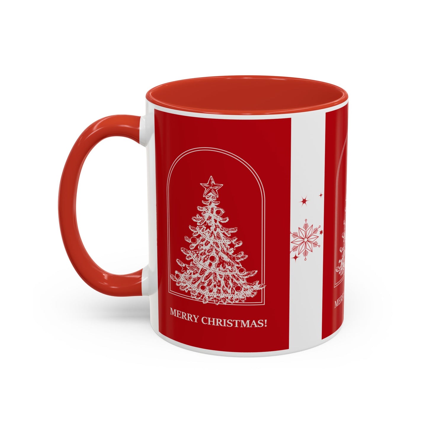 "Merry Christmas" Accent Coffee Mug (11, 15oz)