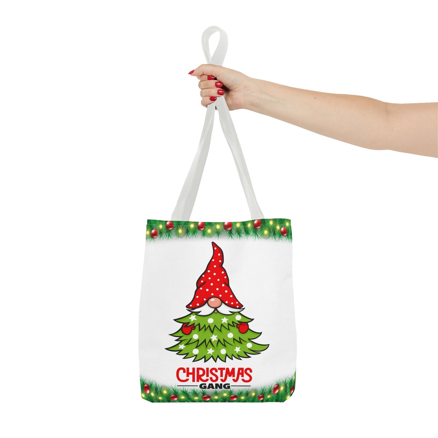 Merry Christmas Gnome Gang "Santizizzle Pa" Tote Bag