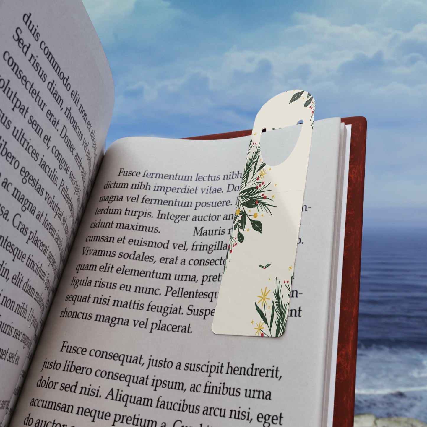 'Holly n' Berries' Bookmark- Personalized Gift for Bookworms