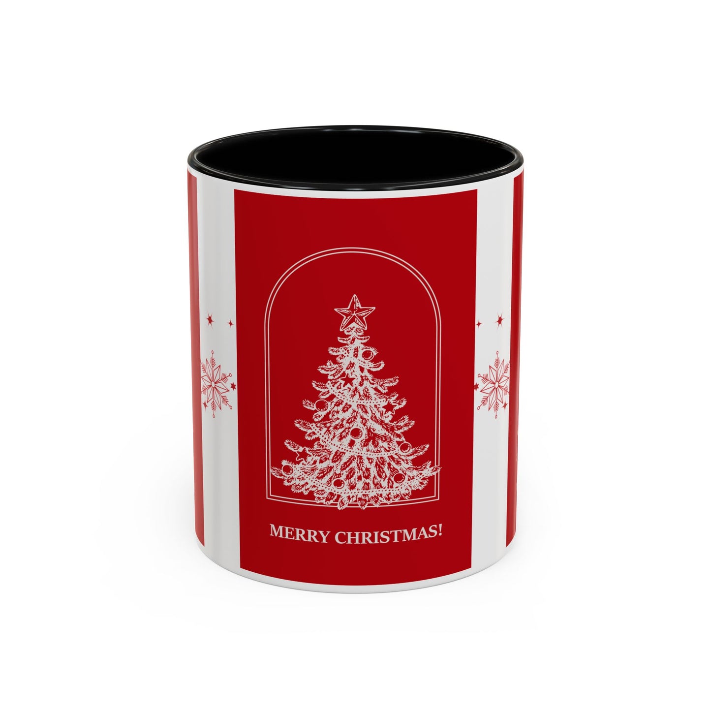 "Merry Christmas" Accent Coffee Mug (11, 15oz)