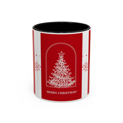 "Merry Christmas" Accent Coffee Mug (11, 15oz)