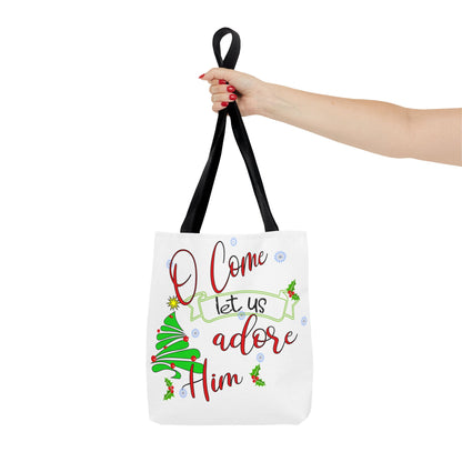 Oh Come Let Us Adore Him Tote Bag