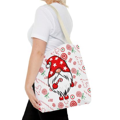 Merry Christmas Gnome Gang "Giggleize Sweetzer" Tote Bag