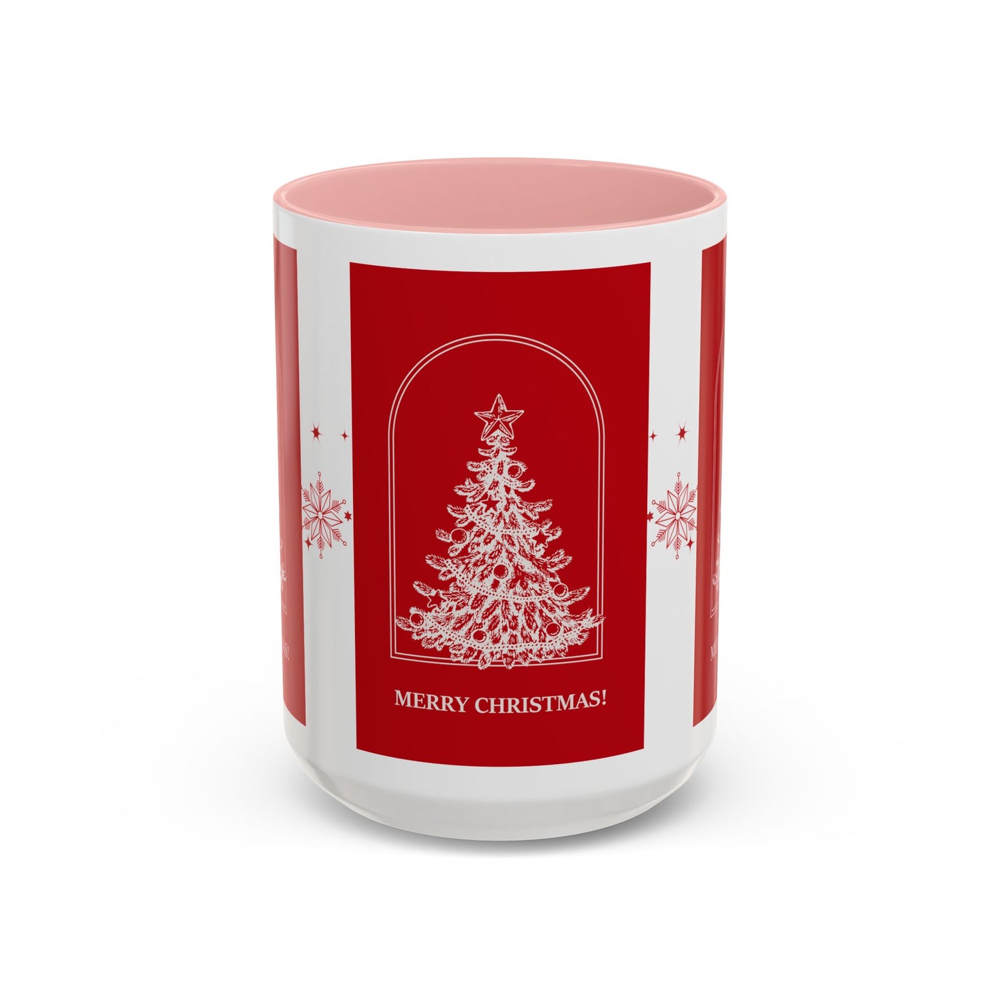 "Merry Christmas" Accent Coffee Mug (11, 15oz)