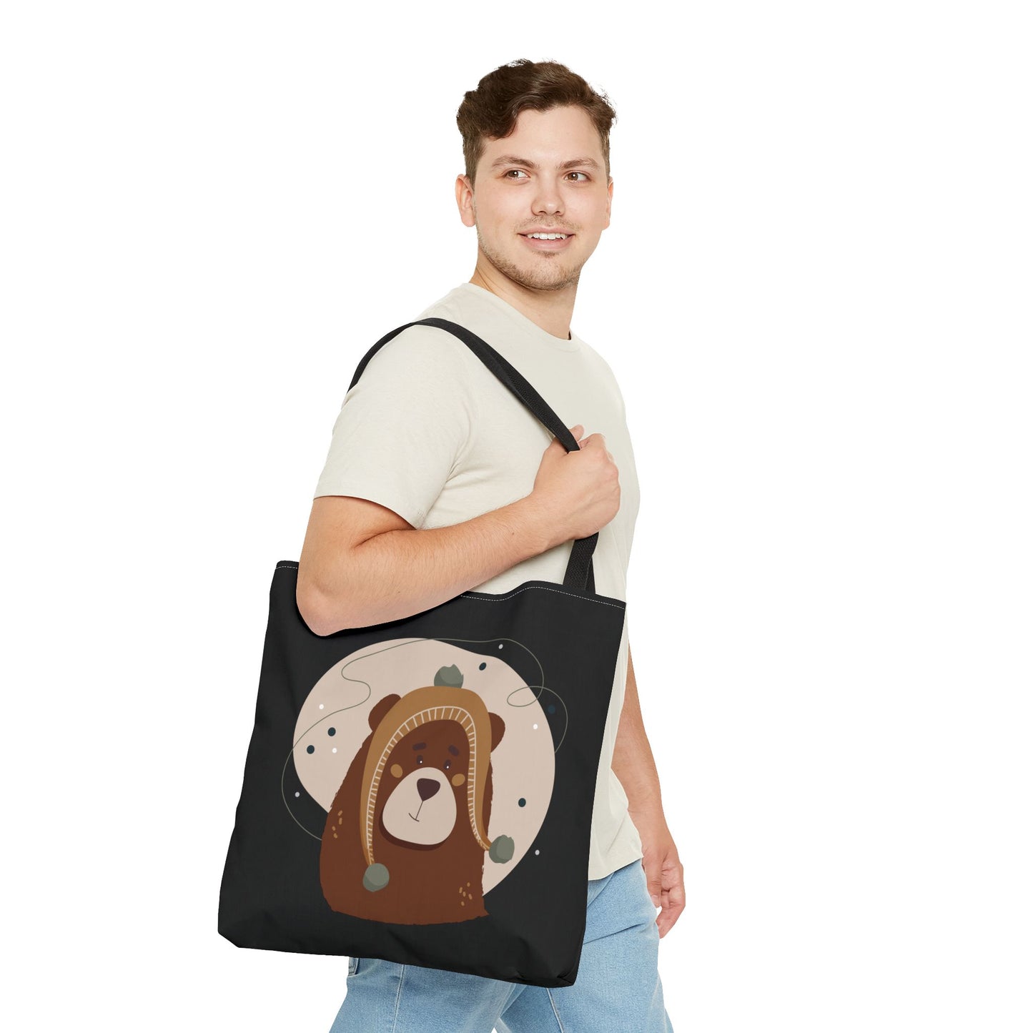 Barely There Bear Christmas Tote Bag