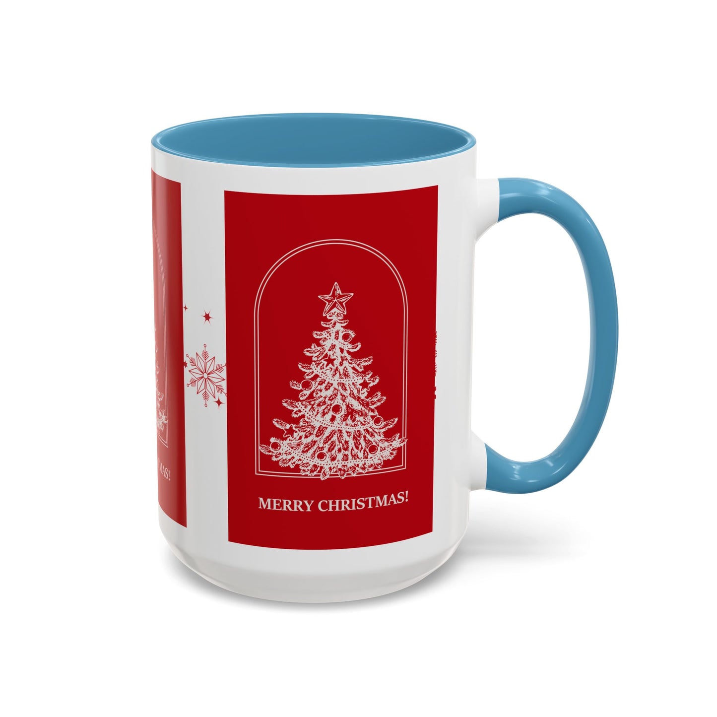 "Merry Christmas" Accent Coffee Mug (11, 15oz)