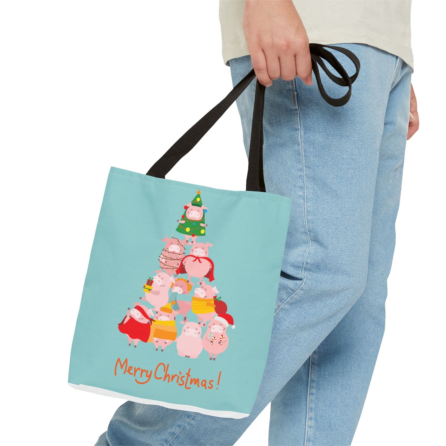 My Little Christmas Piggies Tote Bag