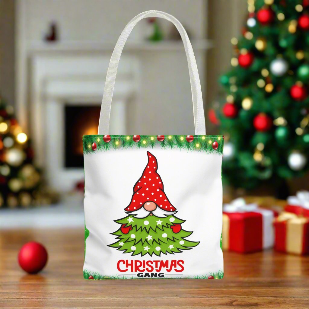 Merry Christmas Gnome Gang "Santizizzle Pa" Tote Bag