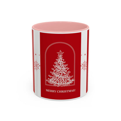 "Merry Christmas" Accent Coffee Mug (11, 15oz)