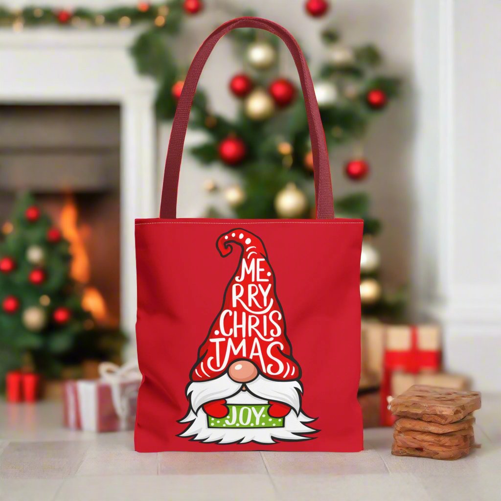 Merry Christmas Gnome Gang "Santizizzle Pa" Tote Bag