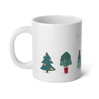 'Merry Christmas & Happy New Year'  20oz Ceramic Mug with Easy-Grip Handle