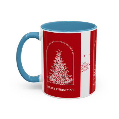 "Merry Christmas" Accent Coffee Mug (11, 15oz)