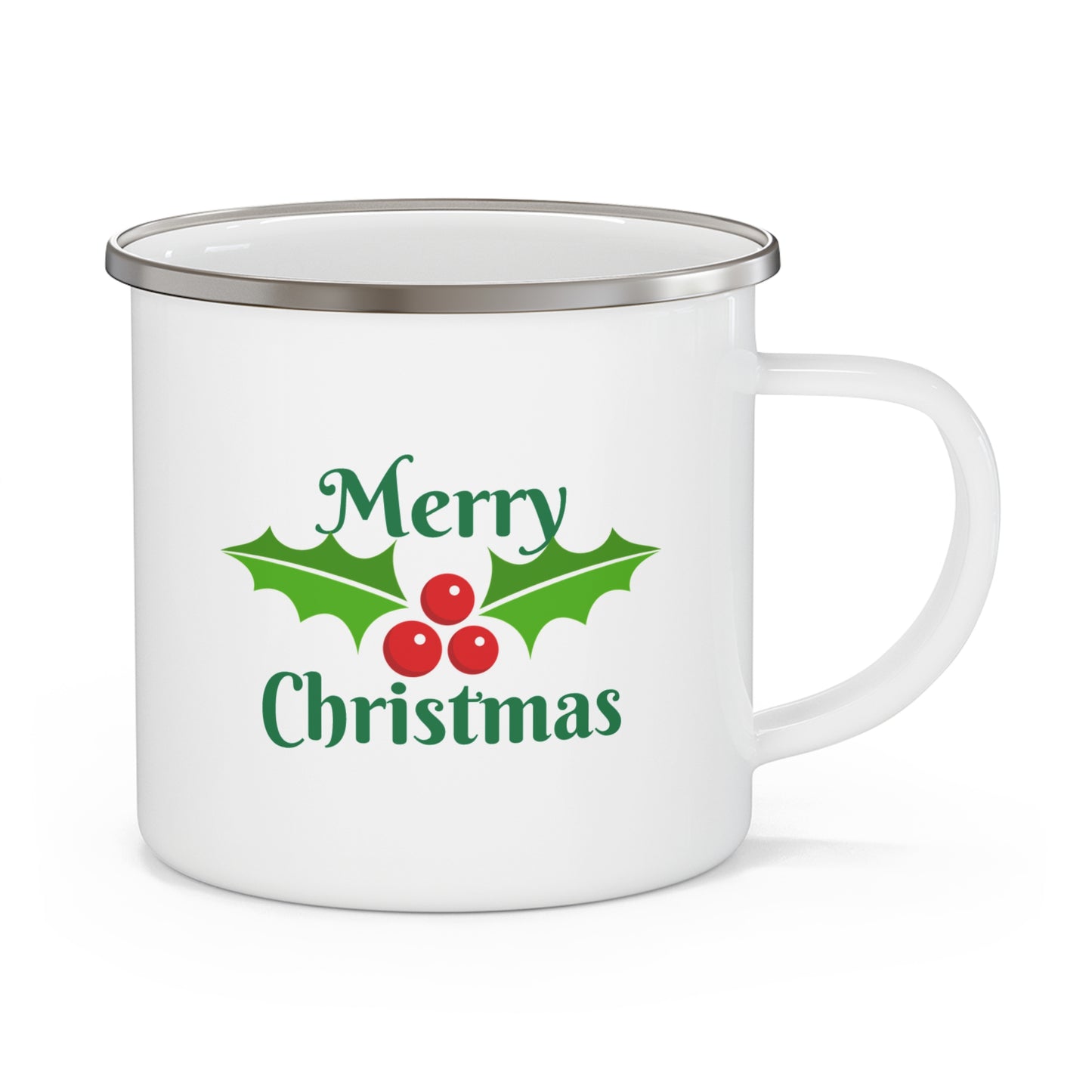 Merry Christmas Gnome Gang "Giggleize Sweetzer" Enamel Camping Mug