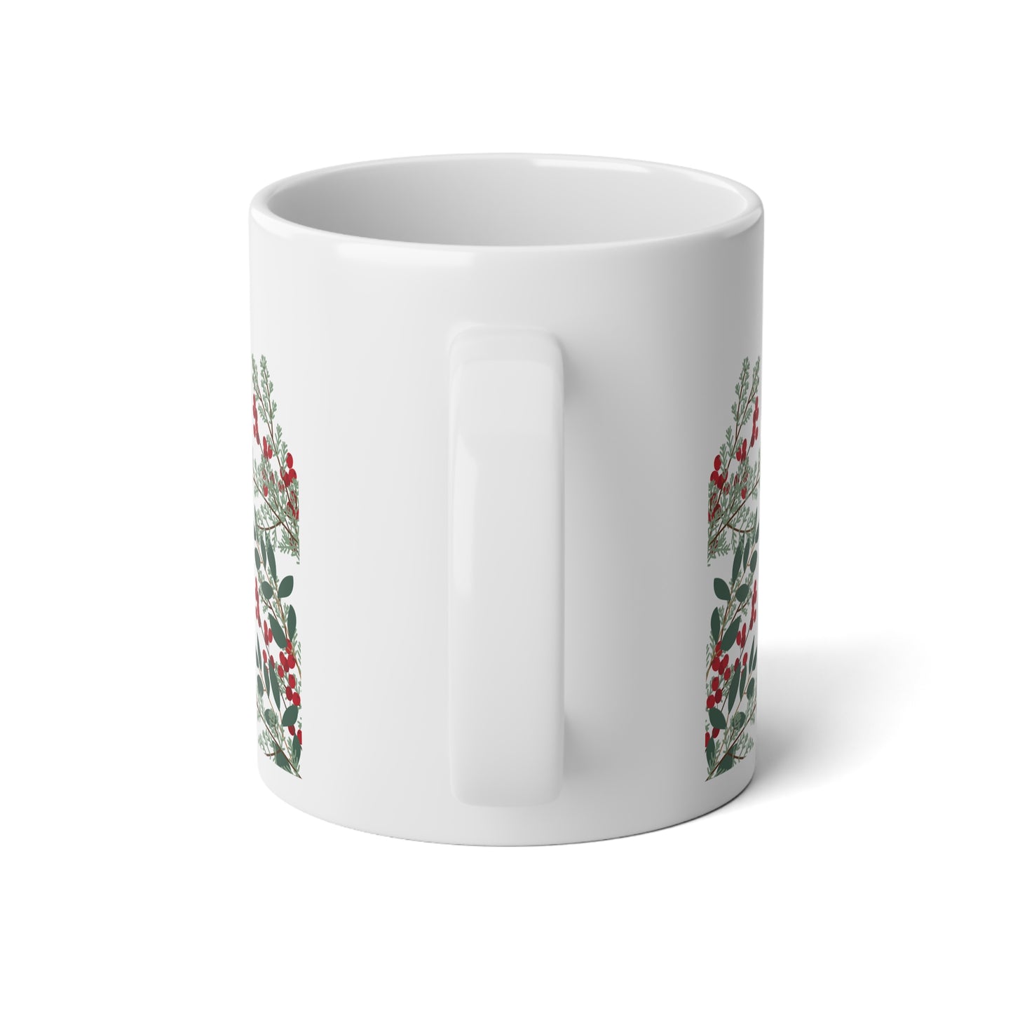 'Holly & the Ivy'  20oz Ceramic Mug with Easy-Grip Handle