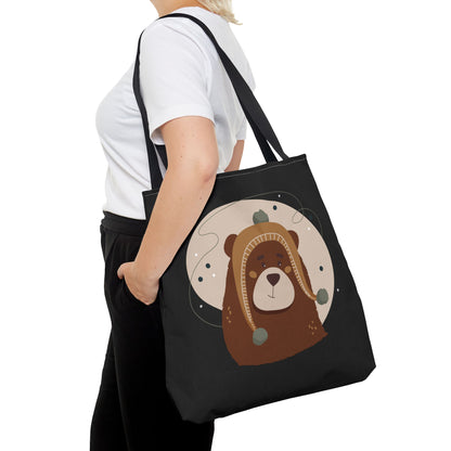 Barely There Bear Christmas Tote Bag