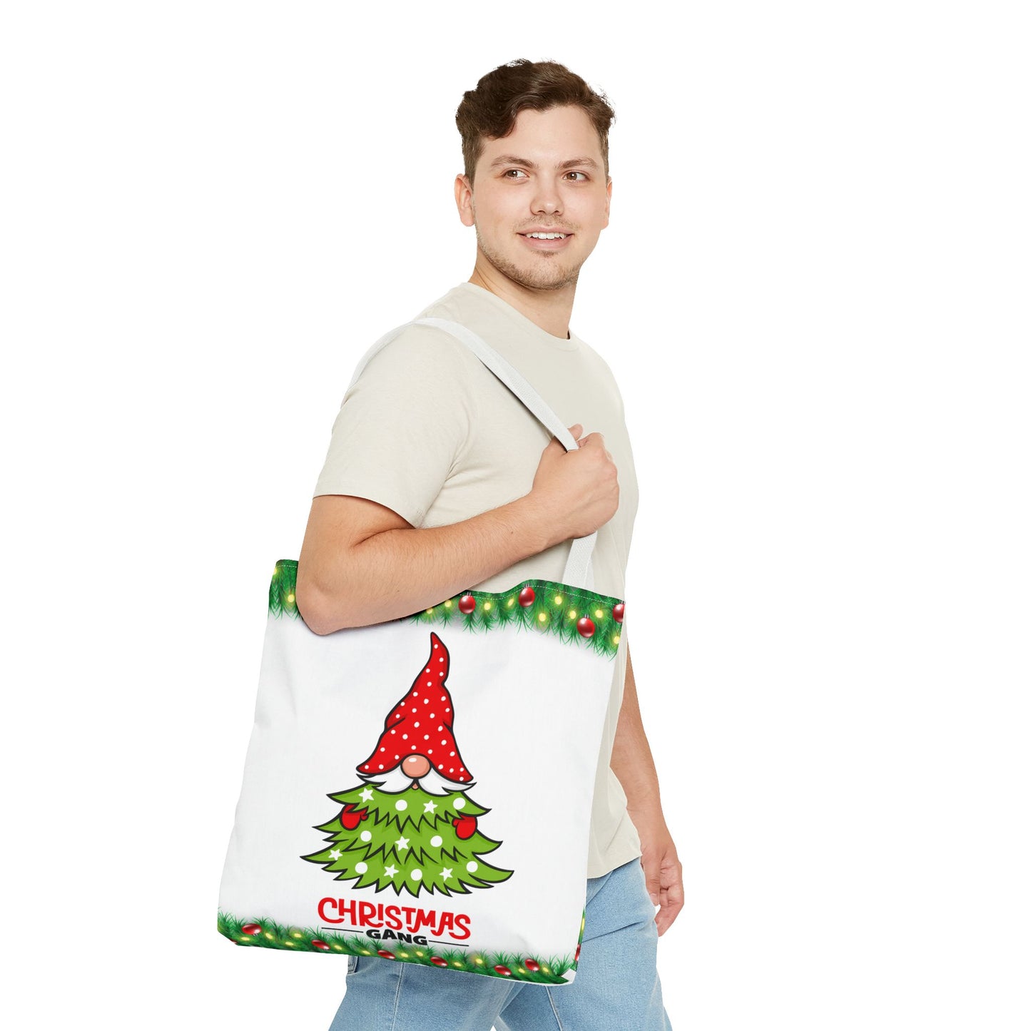 Merry Christmas Gnome Gang "Santizizzle Pa" Tote Bag