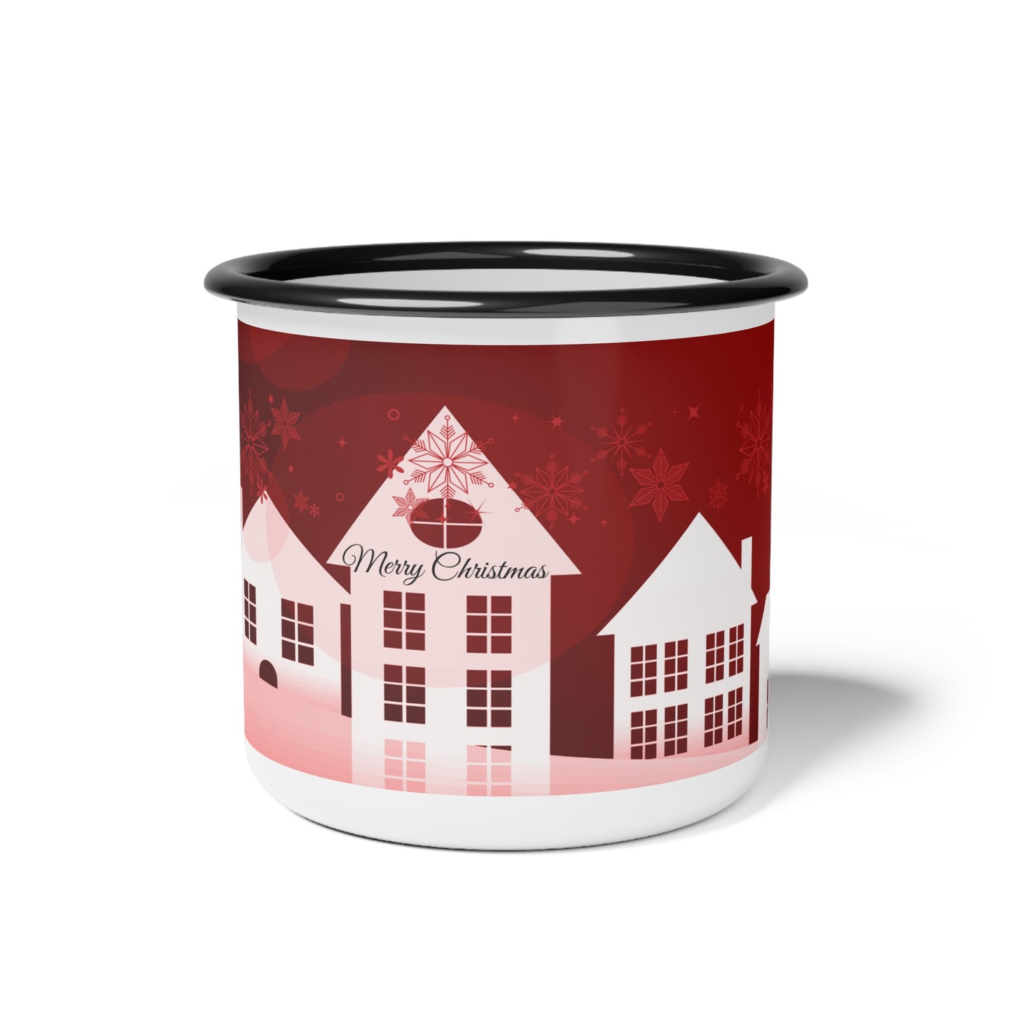 Quiet Little Christmas Town - Enamel Camp Cup