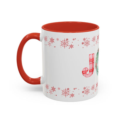 Mug - Gingham Print Joyful Cup