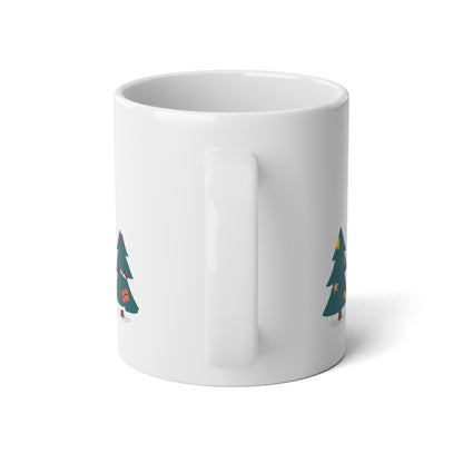 'Merry Christmas & Happy New Year'  20oz Ceramic Mug with Easy-Grip Handle