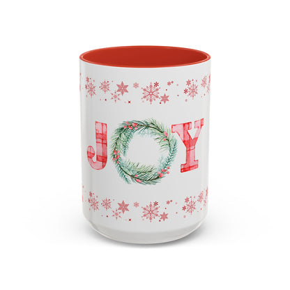 Mug - Gingham Print Joyful Cup