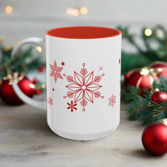 "Delightful Christmas" Accent Coffee Mug (11, 15oz)