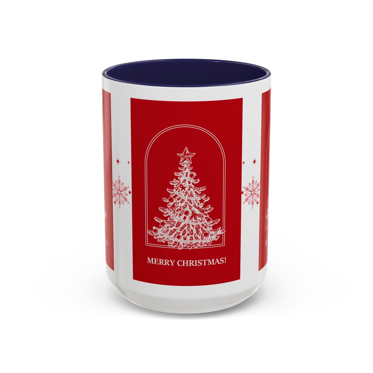 "Merry Christmas" Accent Coffee Mug (11, 15oz)