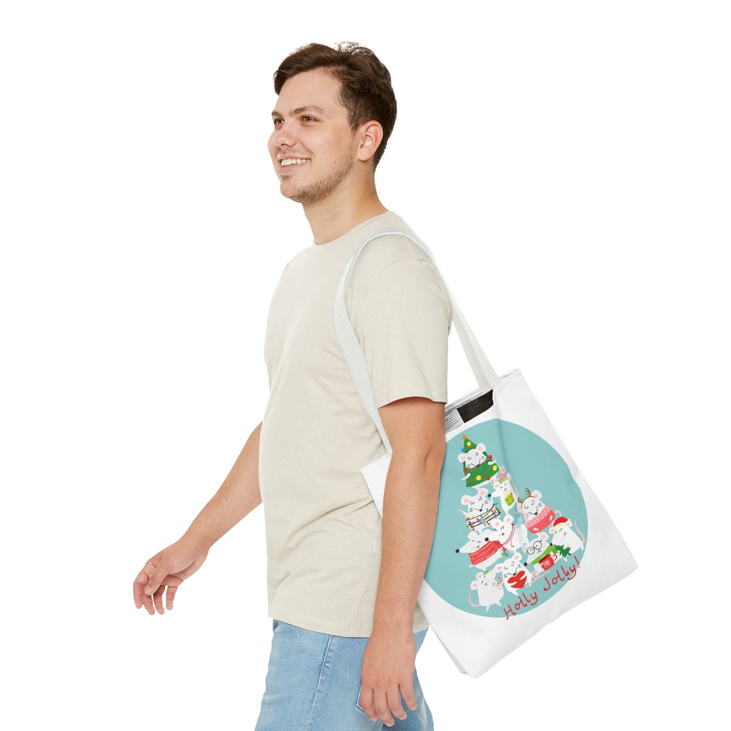 "Holly Jolly" Tote Bag