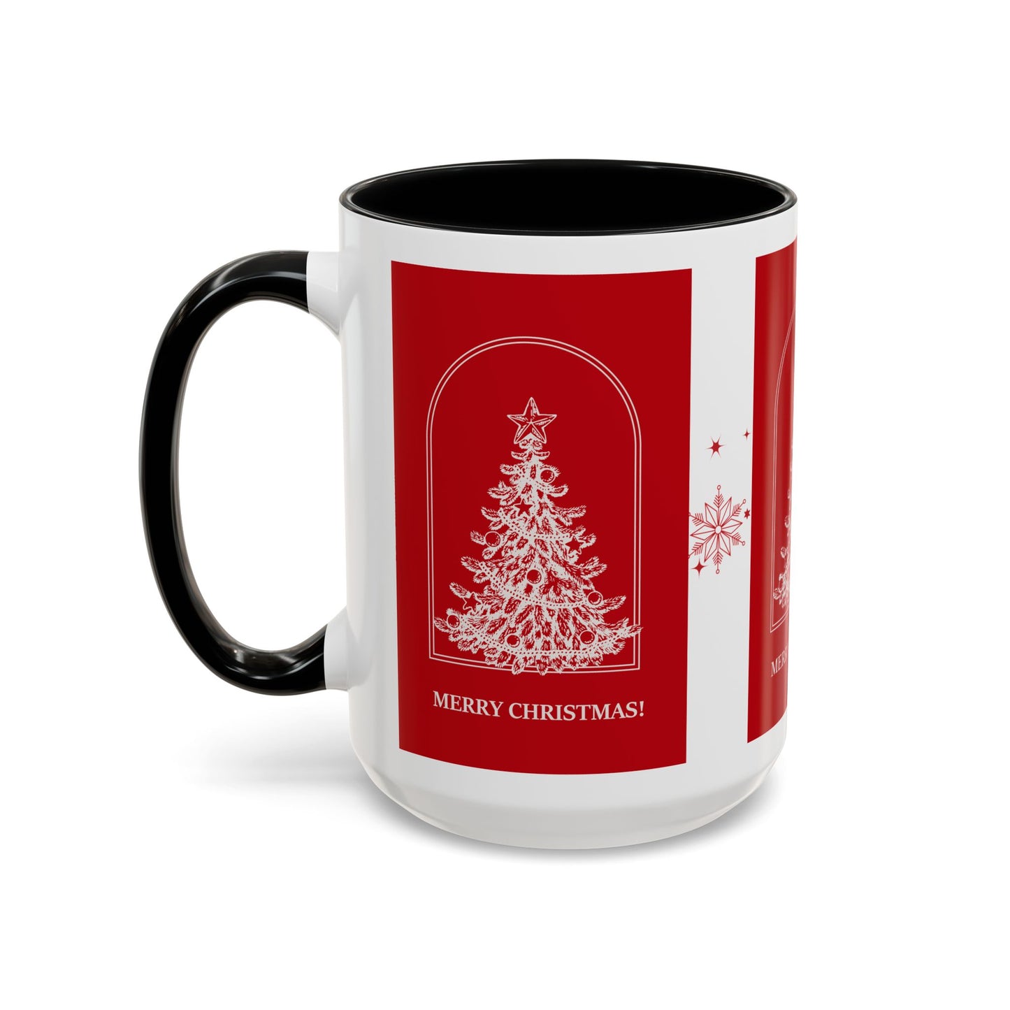 "Merry Christmas" Accent Coffee Mug (11, 15oz)