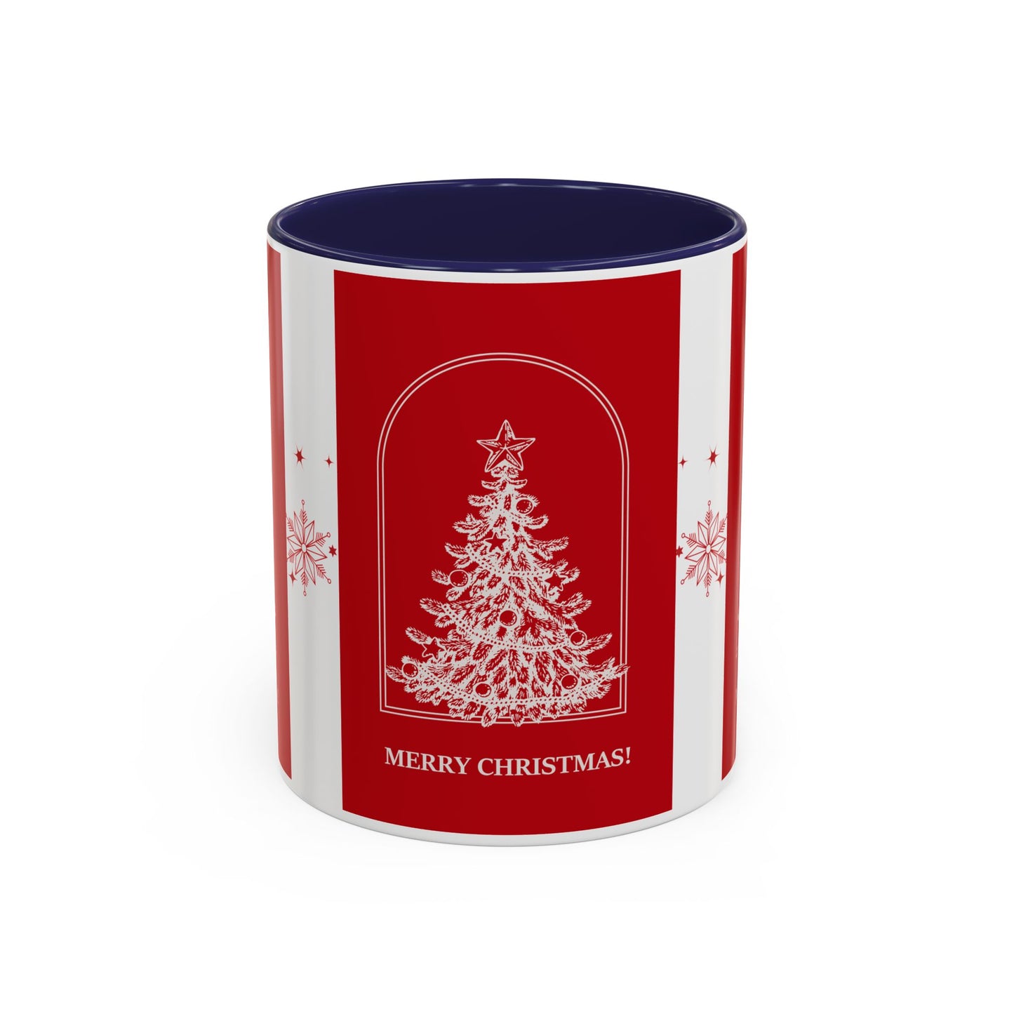 "Merry Christmas" Accent Coffee Mug (11, 15oz)