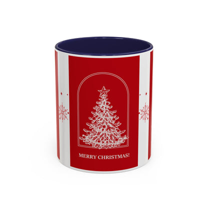 "Merry Christmas" Accent Coffee Mug (11, 15oz)