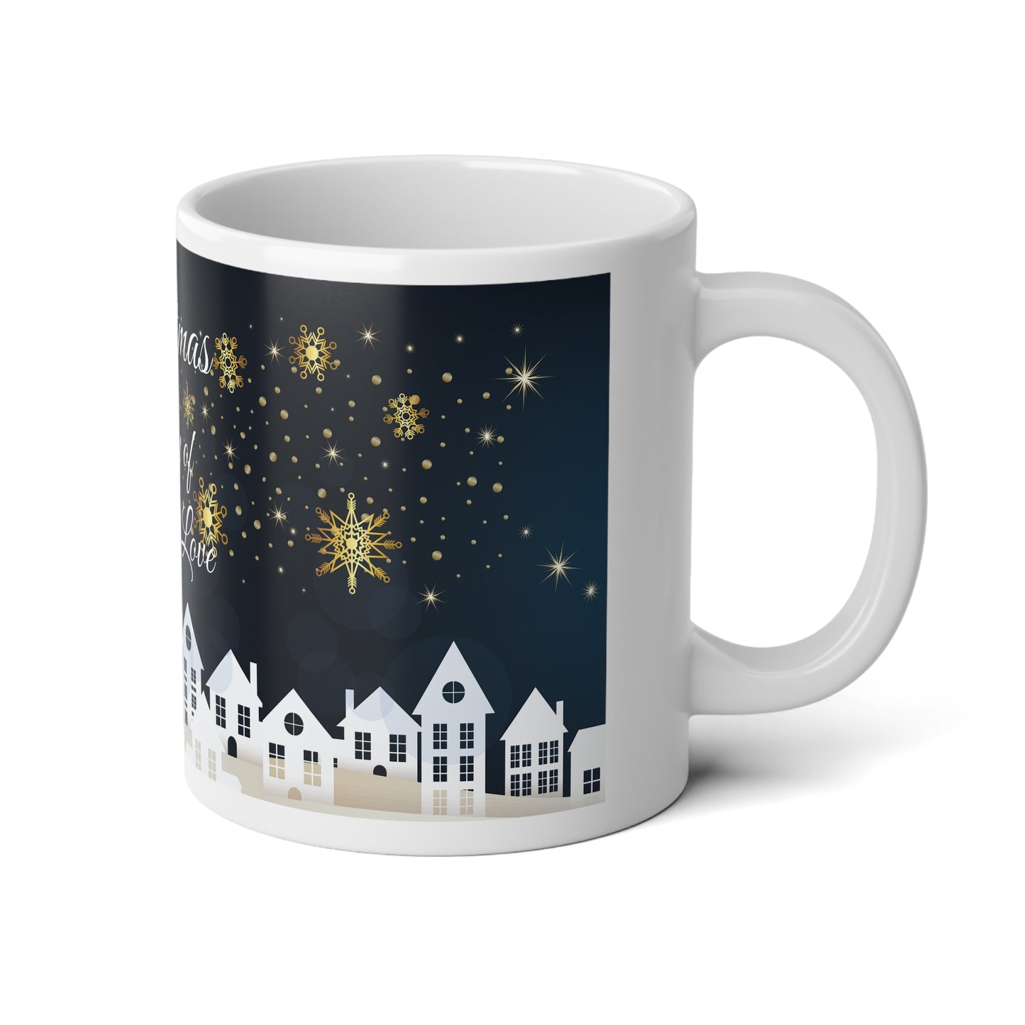 'Christmas is the Joy of God's Love II'  20oz Ceramic Mug with Easy-Grip Handle