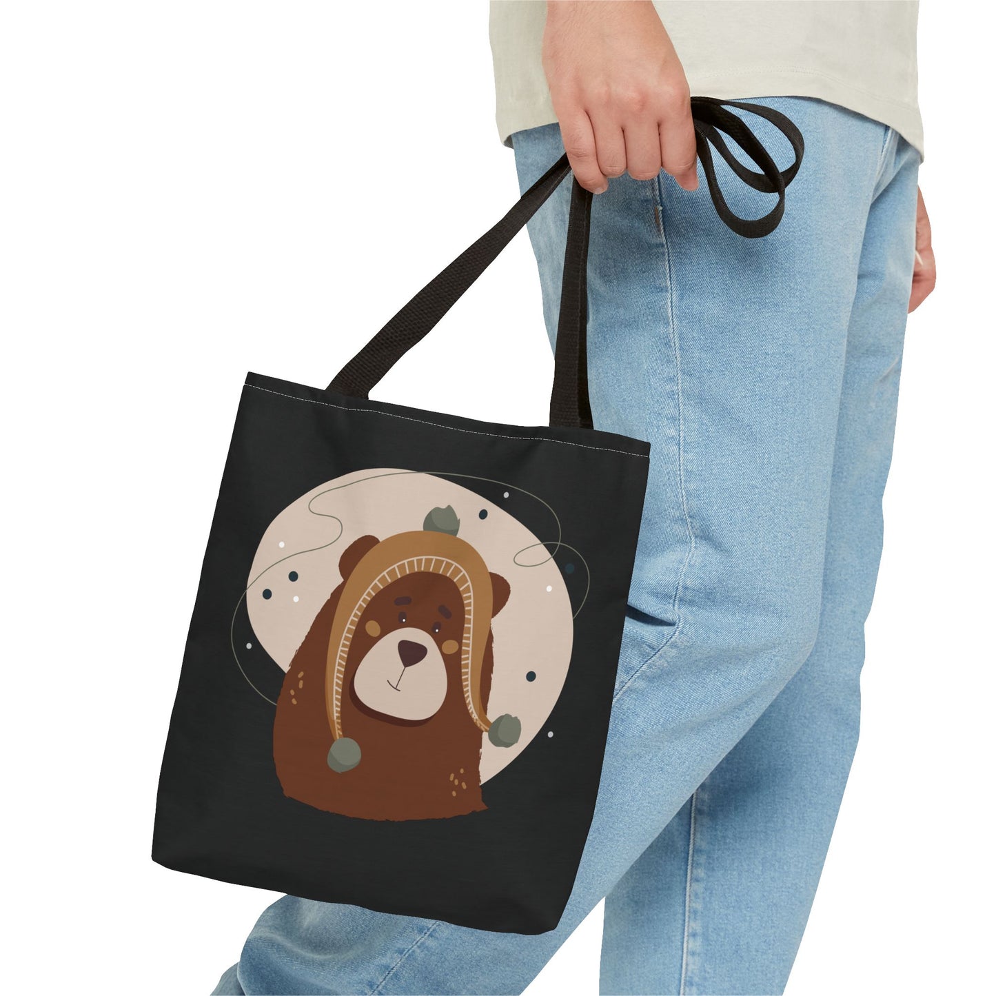 Barely There Bear Christmas Tote Bag