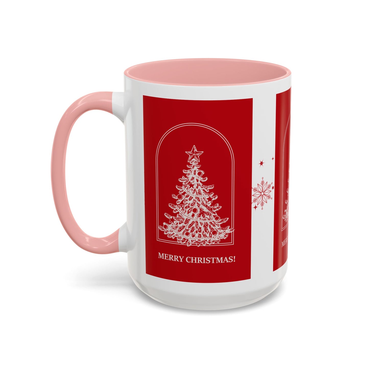 "Merry Christmas" Accent Coffee Mug (11, 15oz)