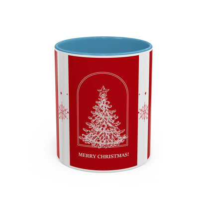 "Merry Christmas" Accent Coffee Mug (11, 15oz)