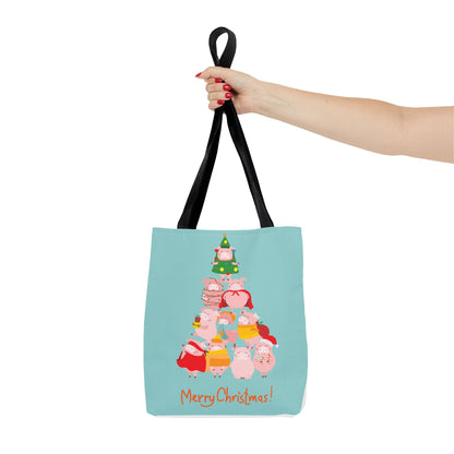 My Little Christmas Piggies Tote Bag