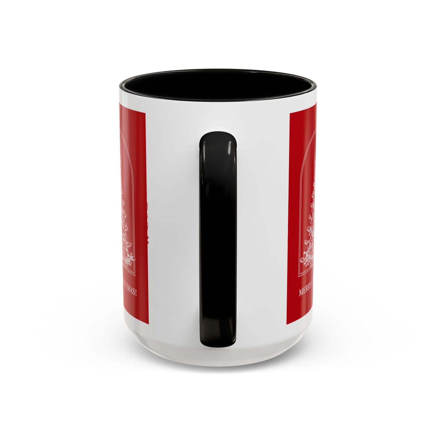 "Merry Christmas" Accent Coffee Mug (11, 15oz)