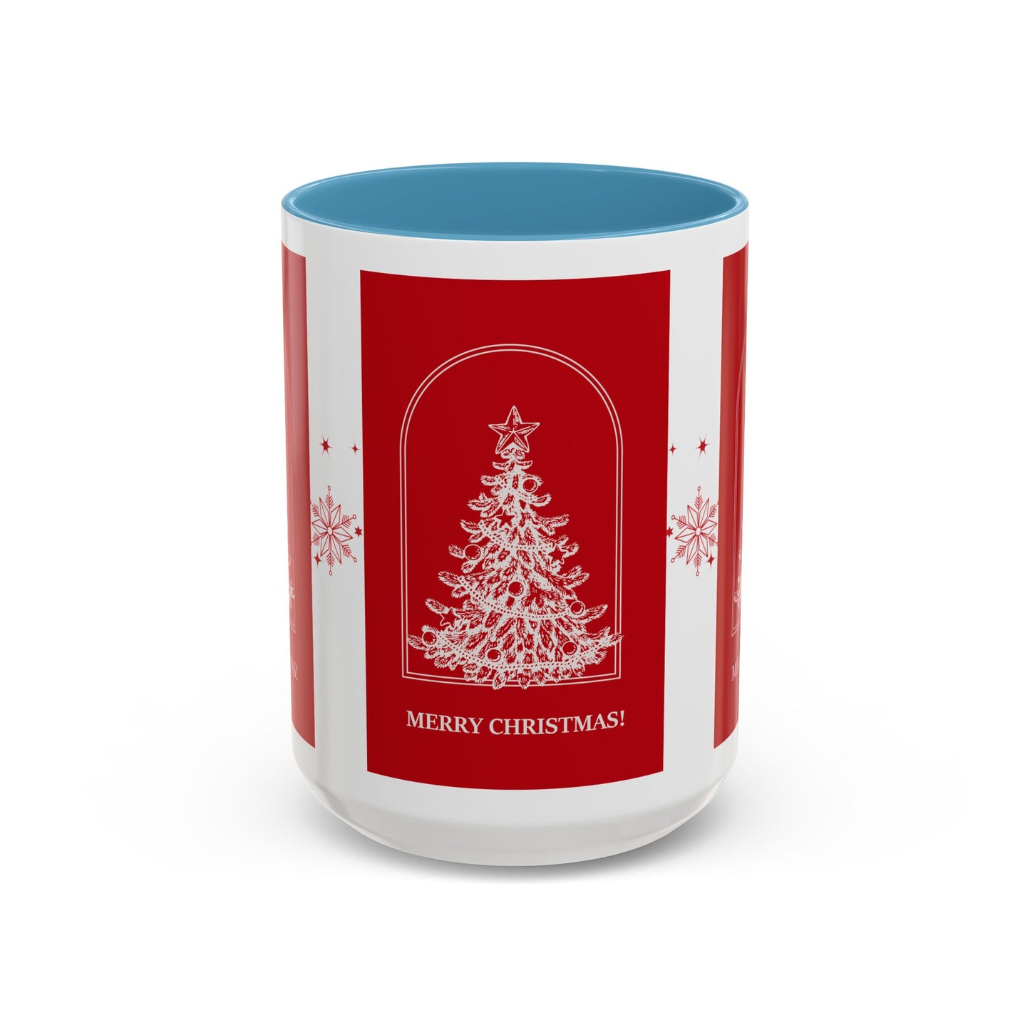 "Merry Christmas" Accent Coffee Mug (11, 15oz)