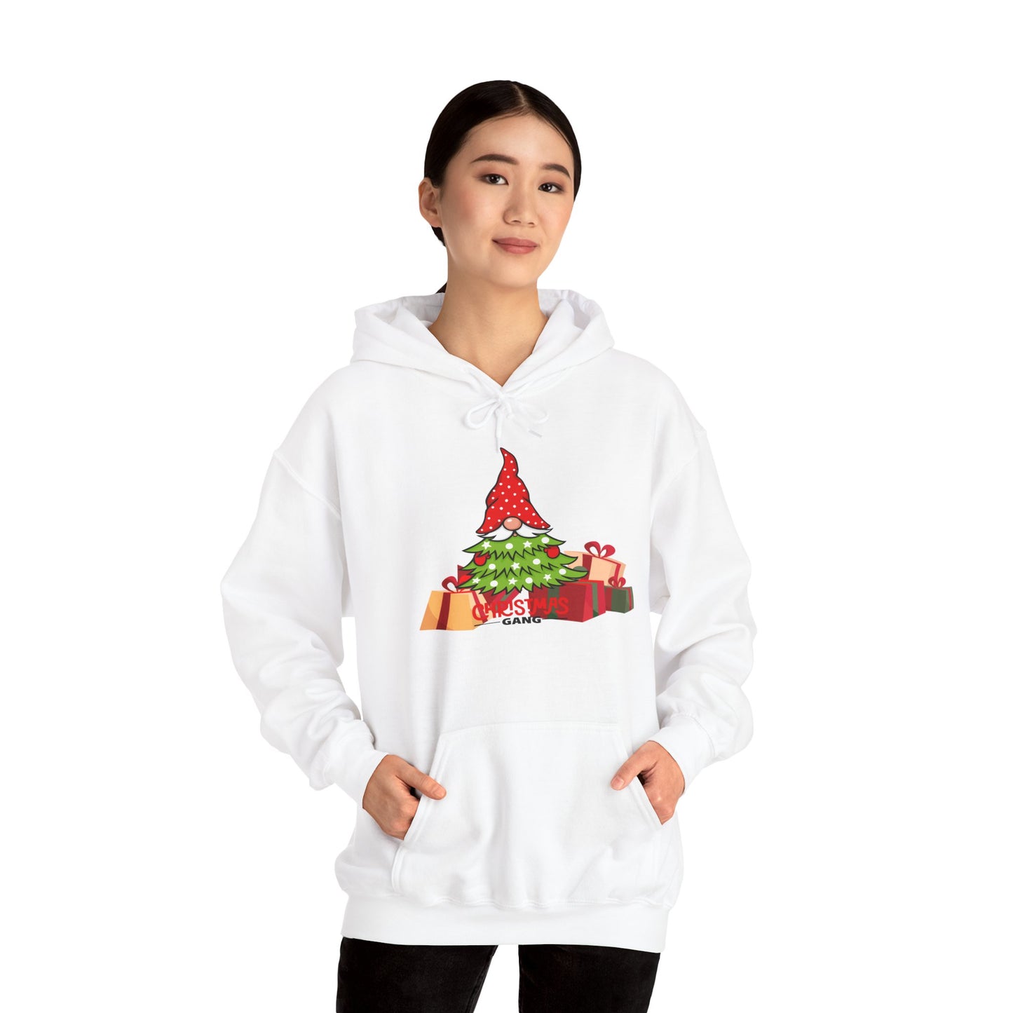 Merry Christmas Gnome Gang "Santizizzle Pa"  Hooded Sweat Shirt