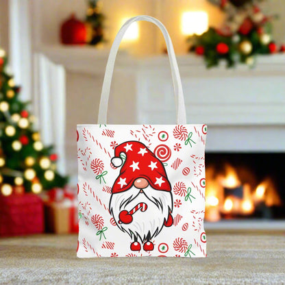 Merry Christmas Gnome Gang "Giggleize Sweetzer" Tote Bag