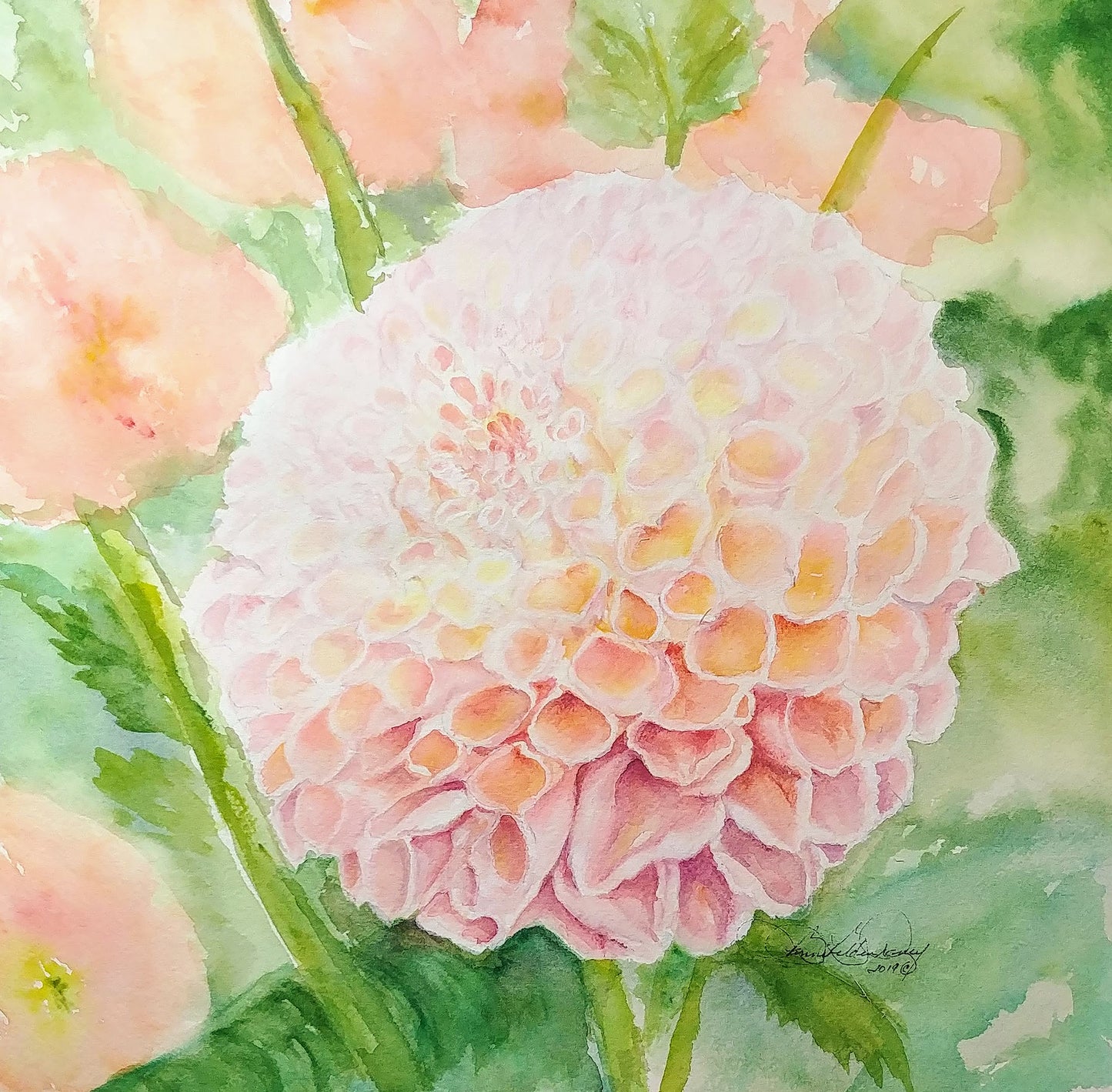 Nicole's Dahlia: Art Print