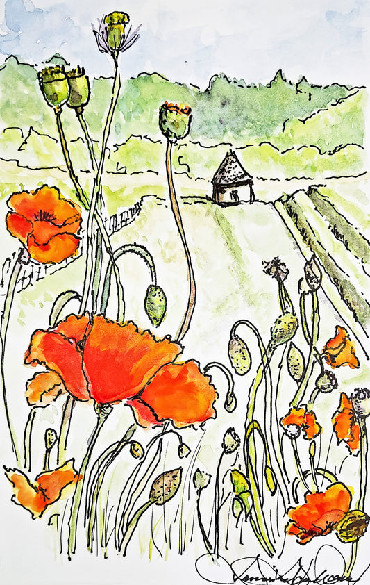 Red's Farm Hut: Art Print