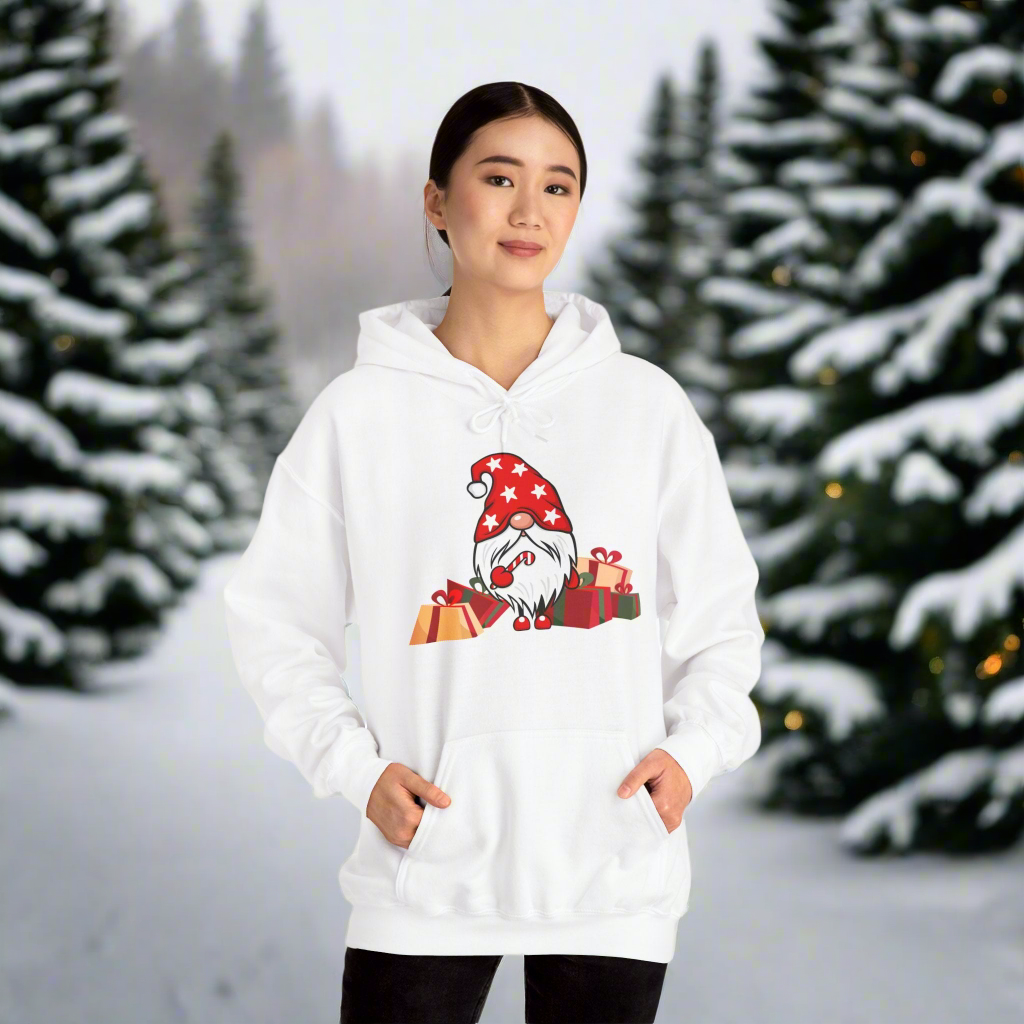 Merry Christmas Gnome Gang "Giggleize Sweetzer"  Hooded Sweat Shirt