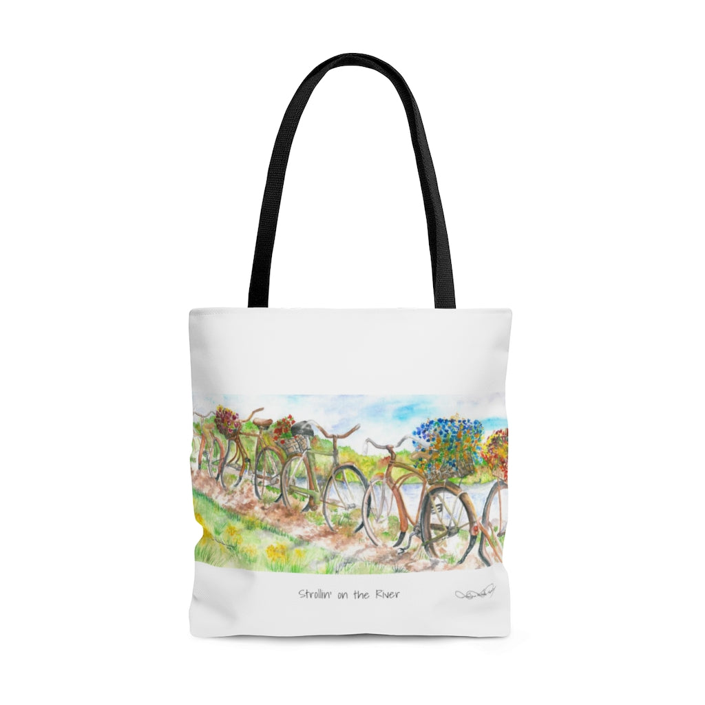 "Strollin' on the River" Tote Bag